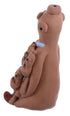Native American Navajo Hand Crafted Storyteller Pottery By Eva Plummer JX121712